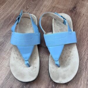 Vionic Danita Women's Size 8.5 Blue Comfort Thong Sandals Arch Support